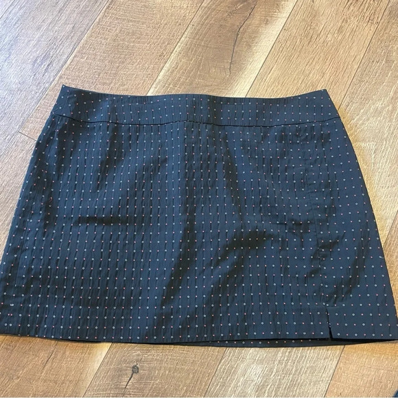 Zenobia Vintage Y2K Black Mini Skirt With Red And White PolkaDots F - Picture 1 of 3